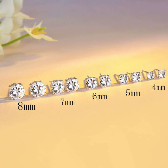 Wholesale Couple Earrings Sterling Silver 925 Geometric Pattern With Diamond Eight Heart Eight Arrows