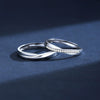 Wholesale Couple Open Mobius Ring 925 Sterling Silver Geometric Style