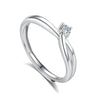 Wholesale Couple Opening Ring 925 Sterling Silver Meteor Galaxy Wave Diamond Style