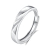 Wholesale Couple Opening Ring 925 Sterling Silver Meteor Galaxy Wave Diamond Style