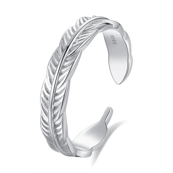 Wholesale Couple Pair Ring 925 Silver Angel Feather Style With Diamond Design