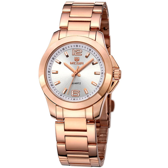 Wholesale Couple Quartz Watches Alloy Case Coated Glass Mirror Belt And Metal Strap Hollow Band Round Dial Leisure Style