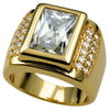 Wholesale Couple Ring Alloy Gold Plated Inlaid Zircon Jewelry