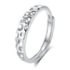 Wholesale Couple Ring S925 Silver Diamond Geometric Style