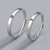 Wholesale Couple Ring S925 Sterling Silver Electroplated Sun Moon And Stars Design
