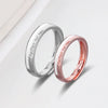 Wholesale Couple Ring S925 Sterling Silver Geometric Electroplating Design