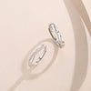Wholesale Couple Ring 925 Sterling Silver Geometric Style Opening Ring