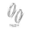 Wholesale Couple Ring 925 Sterling Silver Geometric Style Opening Ring