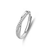 Wholesale Couple Ring 925 Sterling Silver Geometric Style Opening Ring