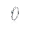 Wholesale Couple Ring 925 Sterling Silver Moissanite Heart Shape Set With Diamonds Minimalist Design