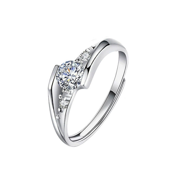 Wholesale Couple Ring 925 Sterling Silver Moissanite Heart Shape Set With Diamonds Minimalist Design