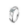 Wholesale Couple Ring 925 Sterling Silver Moissanite Heart Shape Set With Diamonds Minimalist Design
