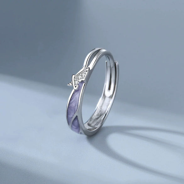 Wholesale Couple Ring Sterling Silver Unicorn Design Electroplated