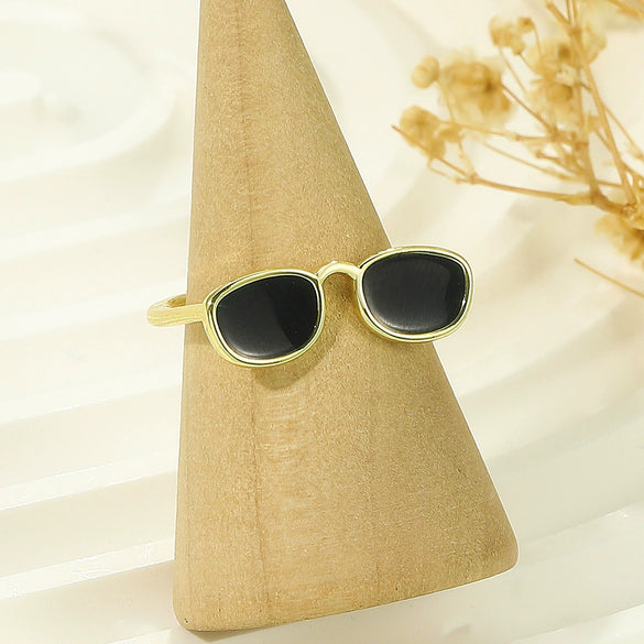 Wholesale Couple Ring Zinc Alloy Heart Shape Geometric Style Electroplated