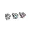 Wholesale Couple Style Titanium Steel Screw Ear Nails With Eight Hearts Eight Arrows And Animals Zodiac Pattern Zircon