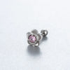 Wholesale Couple Style Titanium Steel Screw Ear Nails With Eight Hearts Eight Arrows And Animals Zodiac Pattern Zircon