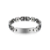Wholesale Couple Titanium Steel Bracelet With Rhinestone And Geometric Design