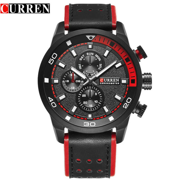 Wholesale Couple Watch Alloy Case Stainless Steel Clasp Genuine Leather Strap Round Dial Leisure Style