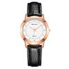 Wholesale Couple Watches With Metal Case Imitation Leather Strap And Stainless Steel Pin Buckle Round Dial