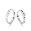 Wholesale Couples Ring 925 Sterling Silver Geometric Design Diamond Inlay Adjustable
