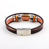 Wholesale Cowhide Bracelet Geometric Beaded Style
