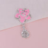 Wholesale Creative Alloy Jewelry Camellia Flower Pendant Electroplated For Female Mobile Phone Beauty Accessories