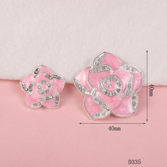 Wholesale Creative Alloy Jewelry Camellia Flower Pendant Electroplated For Female Mobile Phone Beauty Accessories