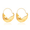 Wholesale Creative Irregular Alloy Earrings With Flower Basket Design And Geometric Pattern Electroplated For Women