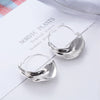 Wholesale Creative Irregular Alloy Earrings With Flower Basket Design And Geometric Pattern Electroplated For Women