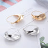Wholesale Creative Irregular Alloy Earrings With Flower Basket Design And Geometric Pattern Electroplated For Women