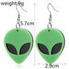 Wholesale Creative Novelty Exaggerated Alien Acrylic Earrings With Cartoon Characters