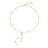 Wholesale Crescent Pendant Necklace For Women Light Luxury Fashion Stainless Steel Jewelry Pvd Furnace Vacuum Real Gold Plated