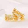 Wholesale Cross Earrings Copper Geometric Zircon Style For Women