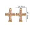Wholesale Cross Jewelry High Quality Stainless Steel Titanium Steel Plated 18K Gold Oil Pressure Process Totem Pattern