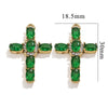 Wholesale Cross Jewelry High Quality Stainless Steel Titanium Steel Plated 18K Gold Oil Pressure Process Totem Pattern
