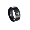 Wholesale Cross Jewelry Stainless Steel Geometric Ring With Electroplating