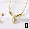 Wholesale Cross Madonna Pendant Necklace For Women Gold Plated Copper Geometric Shape Electroplated
