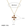 Wholesale Cross Pendant Necklace Copper Geometric Vintage Style Electroplated