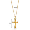 Wholesale Cross Portrait Round Geometric Stainless Steel Ochain Pendant Necklace Electroplated For Men And Women