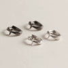 Wholesale Cross Silver Ear Buckle Earrings S925 Sterling Silver Electroplated Unisex Minimalist Hipster Style