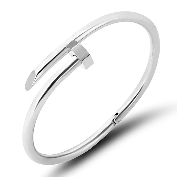 Wholesale Crosspattern Sticky Brick Stainless Steel Nail Bracelet