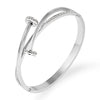 Wholesale Crosspattern Sticky Brick Stainless Steel Nail Bracelet