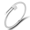 Wholesale Crosspattern Sticky Brick Stainless Steel Nail Bracelet