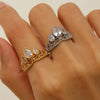 Wholesale Crown Ring Copper Diamondencrusted Zircon Electroplating Women's