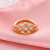 Wholesale Crown Ring Copper Diamondencrusted Zircon Electroplating Women's