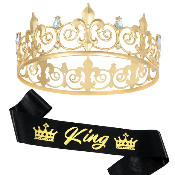 Wholesale Crown Zinc Alloy Crystal Electroplating Unisex Party Decoration