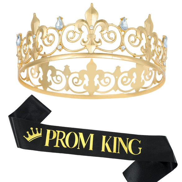 Wholesale Crown Zinc Alloy Crystal Electroplating Unisex Party Decoration