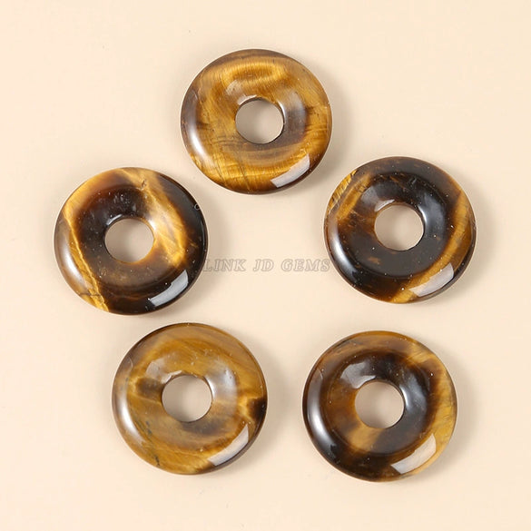 Wholesale Crystal Agate Geometric Safety Buckle Pendant Diy Jewelry Accessories For Necklace Sweater Chain And Ring