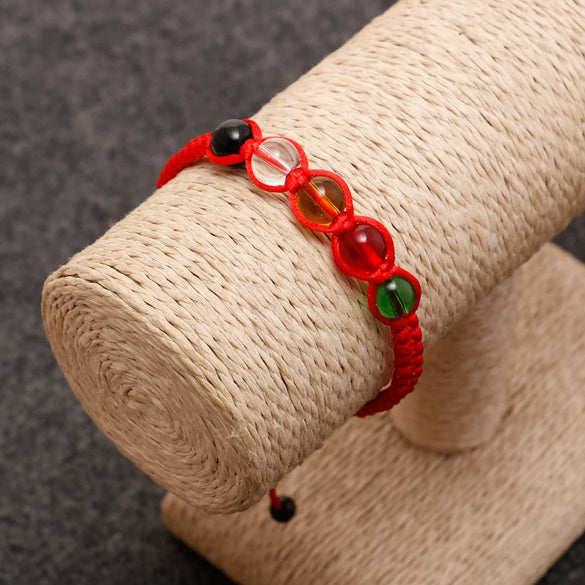 Wholesale Crystal Braided Bracelet With Diamond Knot Natural Style