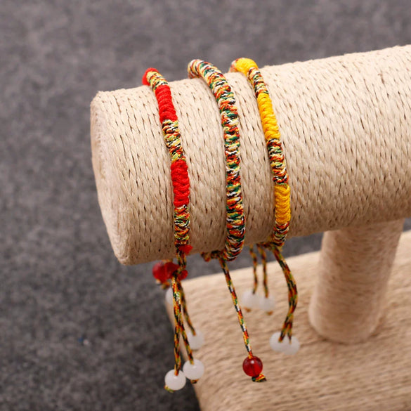 Wholesale Crystal Braided Bracelet With Diamond Knot Natural Style